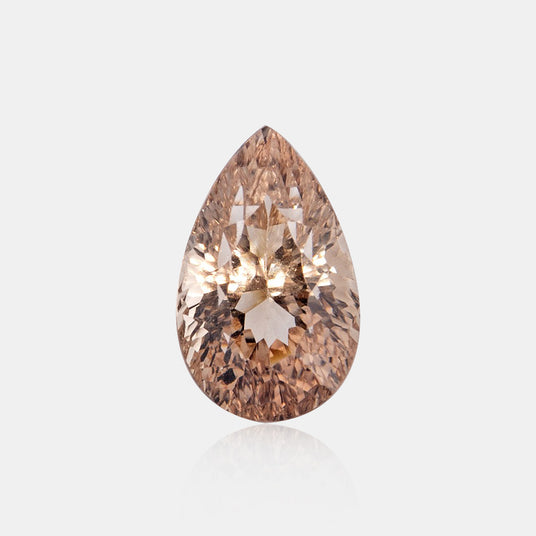 8.62 carat Natural champagne Imperial Topaz pear faceted loose gemstone | SARATTI