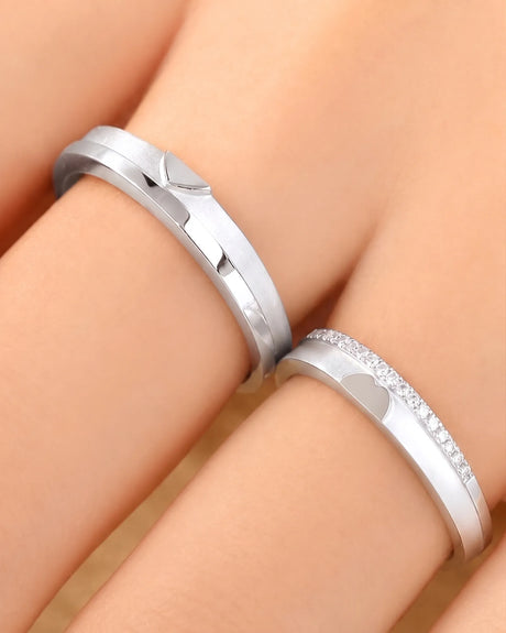 The Sweet Embrace Duo Wedding Ring Set