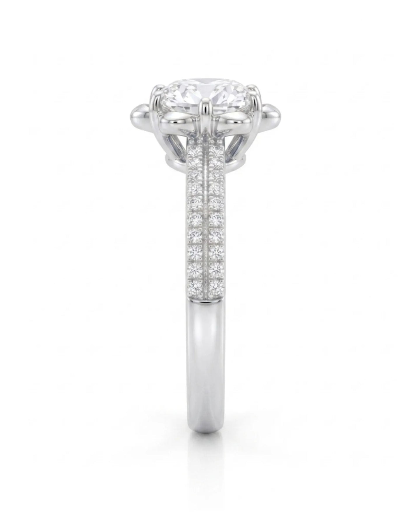 LAURE • Cushion Moissanite Yellow Ring