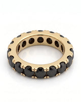 Black Natural Diamond Eternity Band