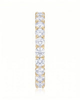 Round Diamond Half Eternity Band in White Gold