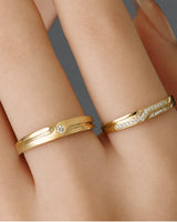 Channel Set Diamond Band Wedding Set