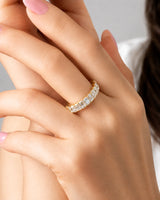 Radiant Cut Diamond Eternity Platinum Band