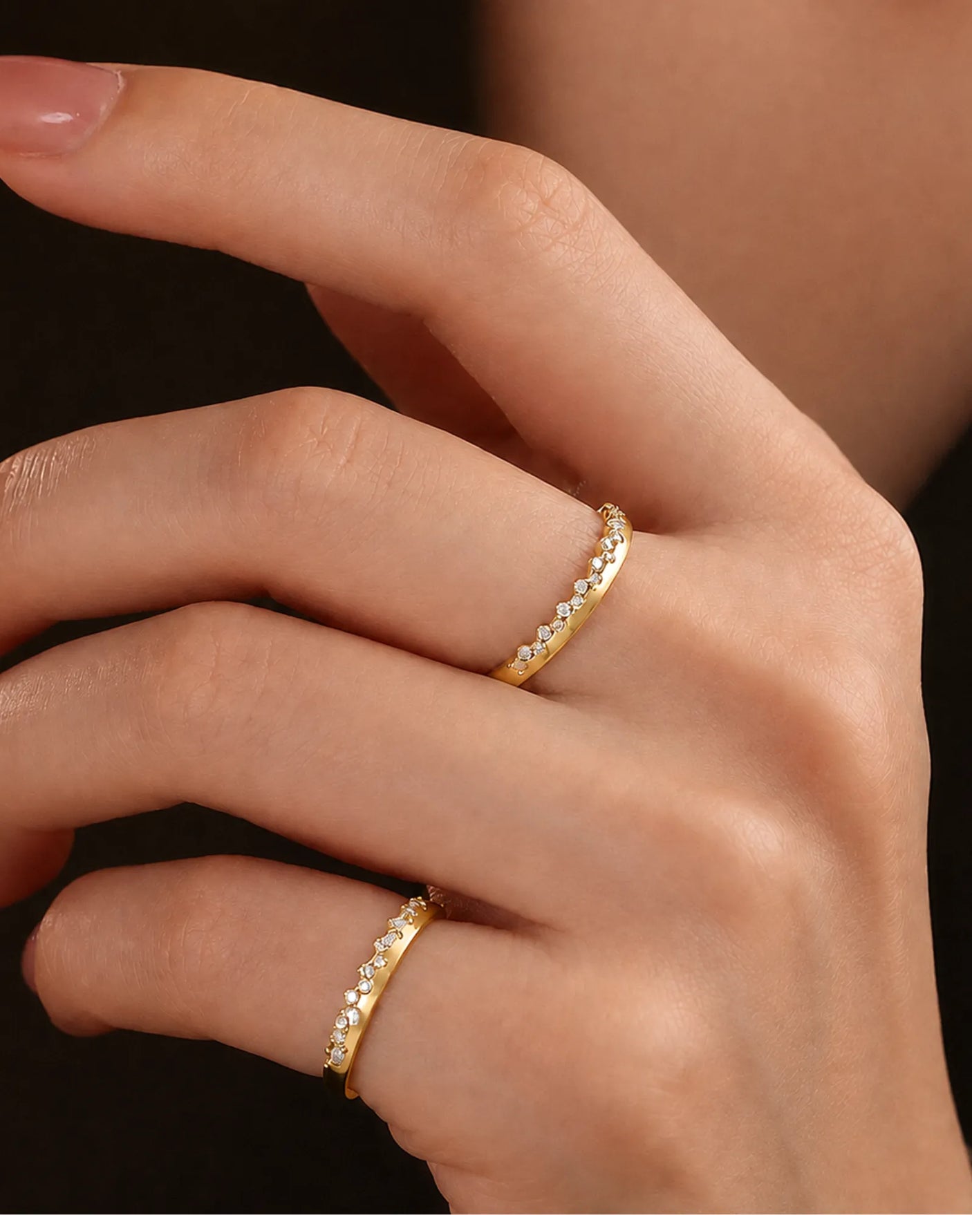Princess Tiara Diamond Eternity Wedding Band
