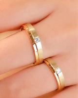Destiny Match Wedding Band in Two Tone | His & Hers