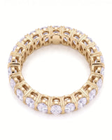 Oval Wedding Band in 18K Yellow Gold