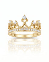 Tiara Wedding Band with Diamonds in White Gold