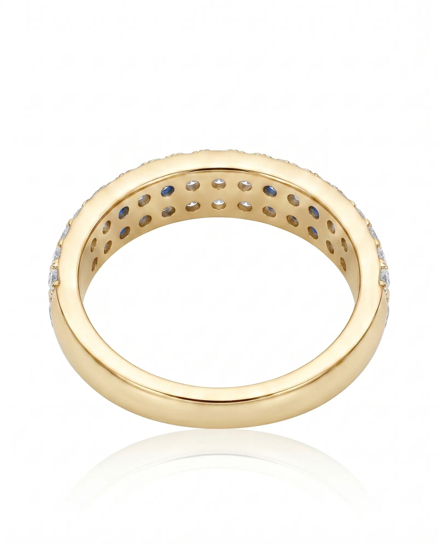 Diamond Infinity Band in Yellow Gold