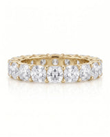 Cushion Diamond Eternity Band in White Gold