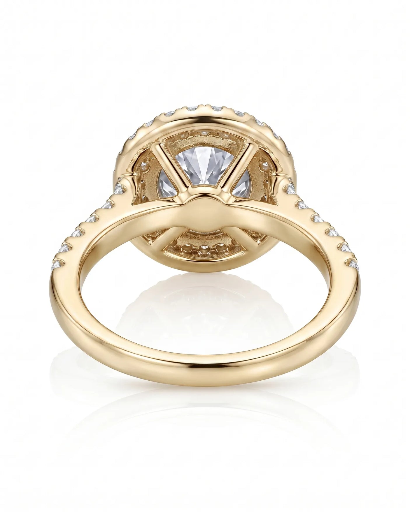 Keira – Gleaming Promise Natural Round Diamond Double Halo Ring