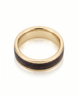 Enamel Ring with Wood Inspired Design