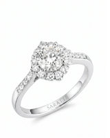 Alaya – Heavenly Harmony Natural Round Diamond Halo Engagement Ring