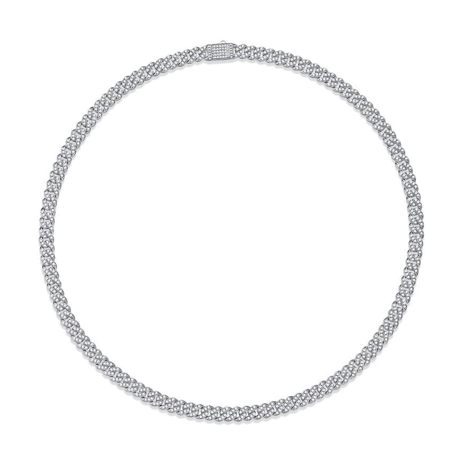 8mm Width Chunky Necklace in Cuban Chain Style | Saratti
