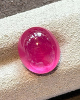 9.63ct Pigeon Blood Ruby polished cabochon surface | SARATTI
