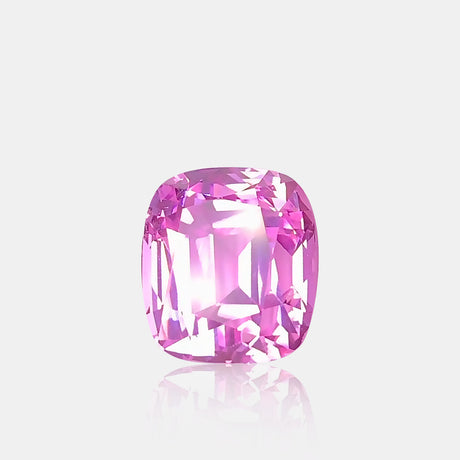 9.69 carat Natural pink purple kunzite cushion cut loose gemstone | SARATTI