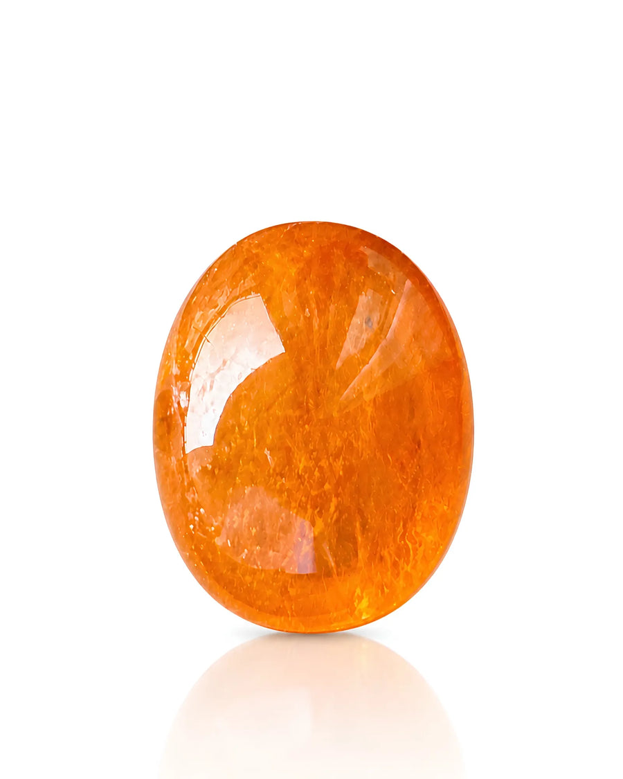 9.98ct Natural Namibian Fanta Orange Spessartine Garnet front view | SARATTI