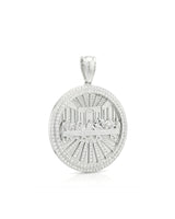 925 Sterling Silver Lab Grown Diamonds Last Supper Religious Pendant in White Tone - Available in 18K White Gold, 18K Rose Gold, 18K Yellow Gold & Platinum  by SARATTI
