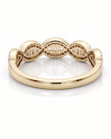 Rose Gold Eternity Band with Baguette Diamonds