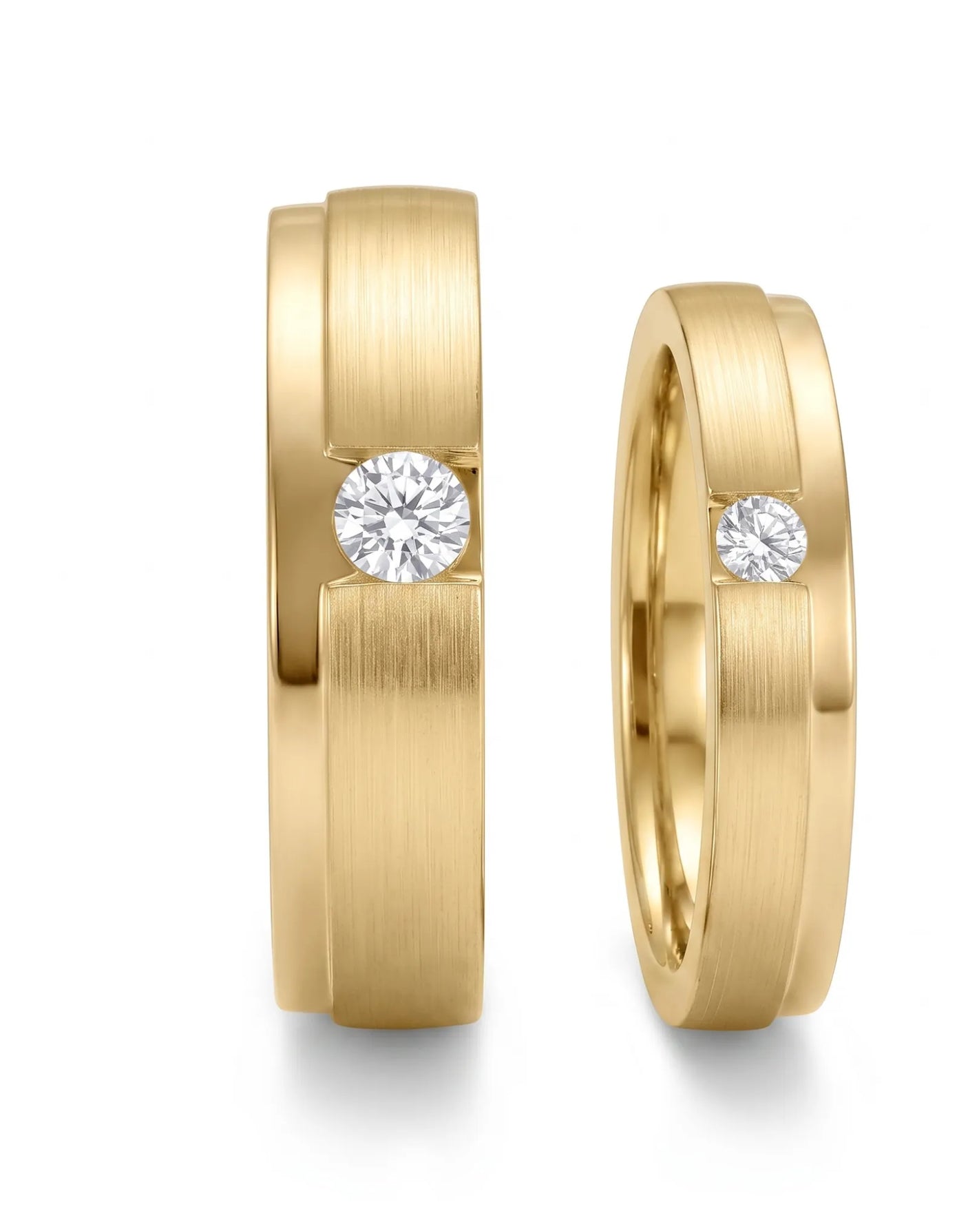 Destiny Match Wedding Band in Two Tone | His & Hers