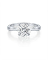 Fiore – Sparkly Bloom Natural Round Diamond Tulip Solitaire Ring
