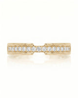 Round Diamond Wedding Band in White Gold