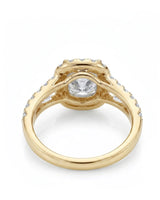 Erica • 2-carat Cushion Moissanite Ring in White Gold
