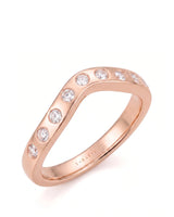Yellow Gold Wedding Band with Diamonds