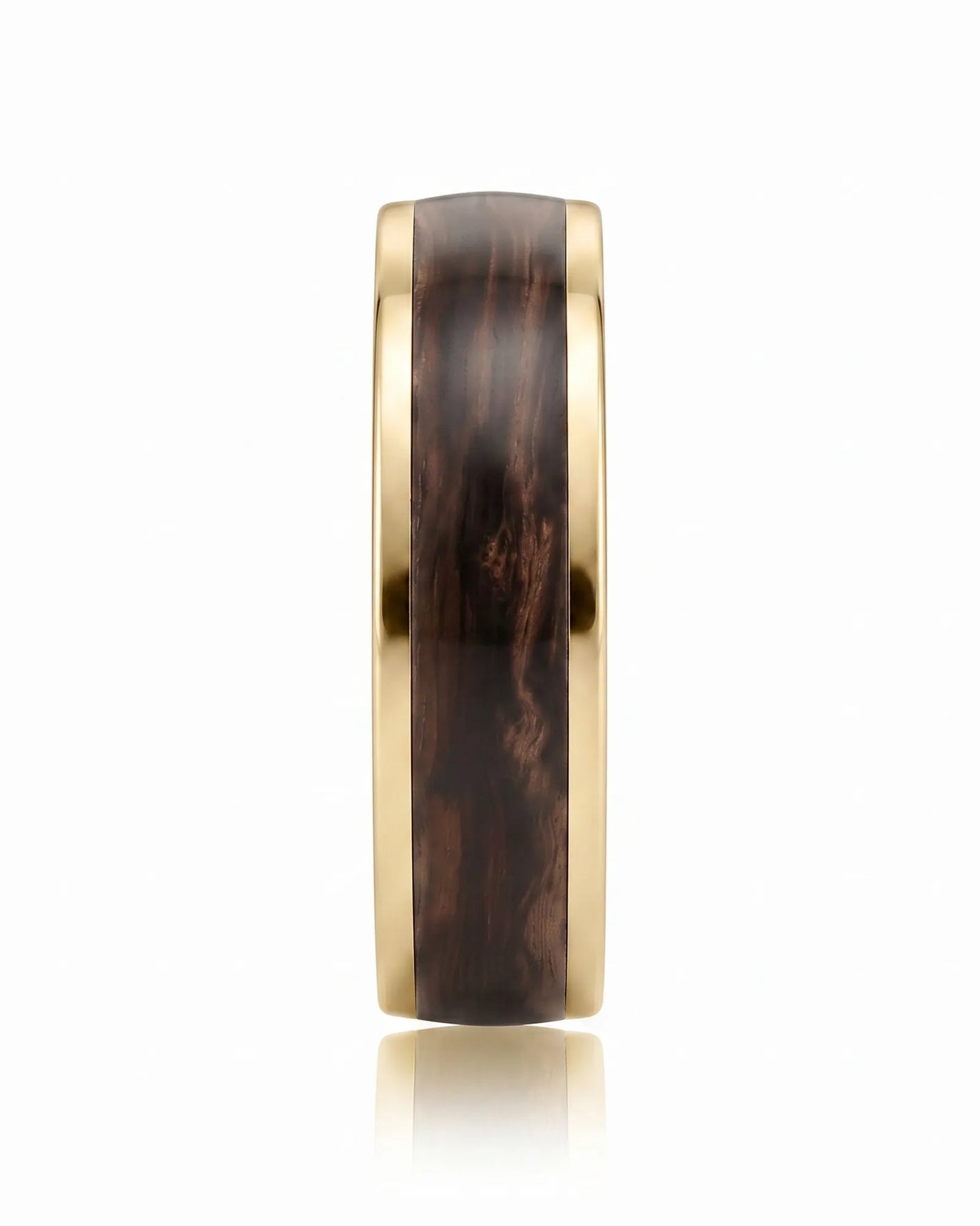 Enamel Ring with Wood Inspired Design