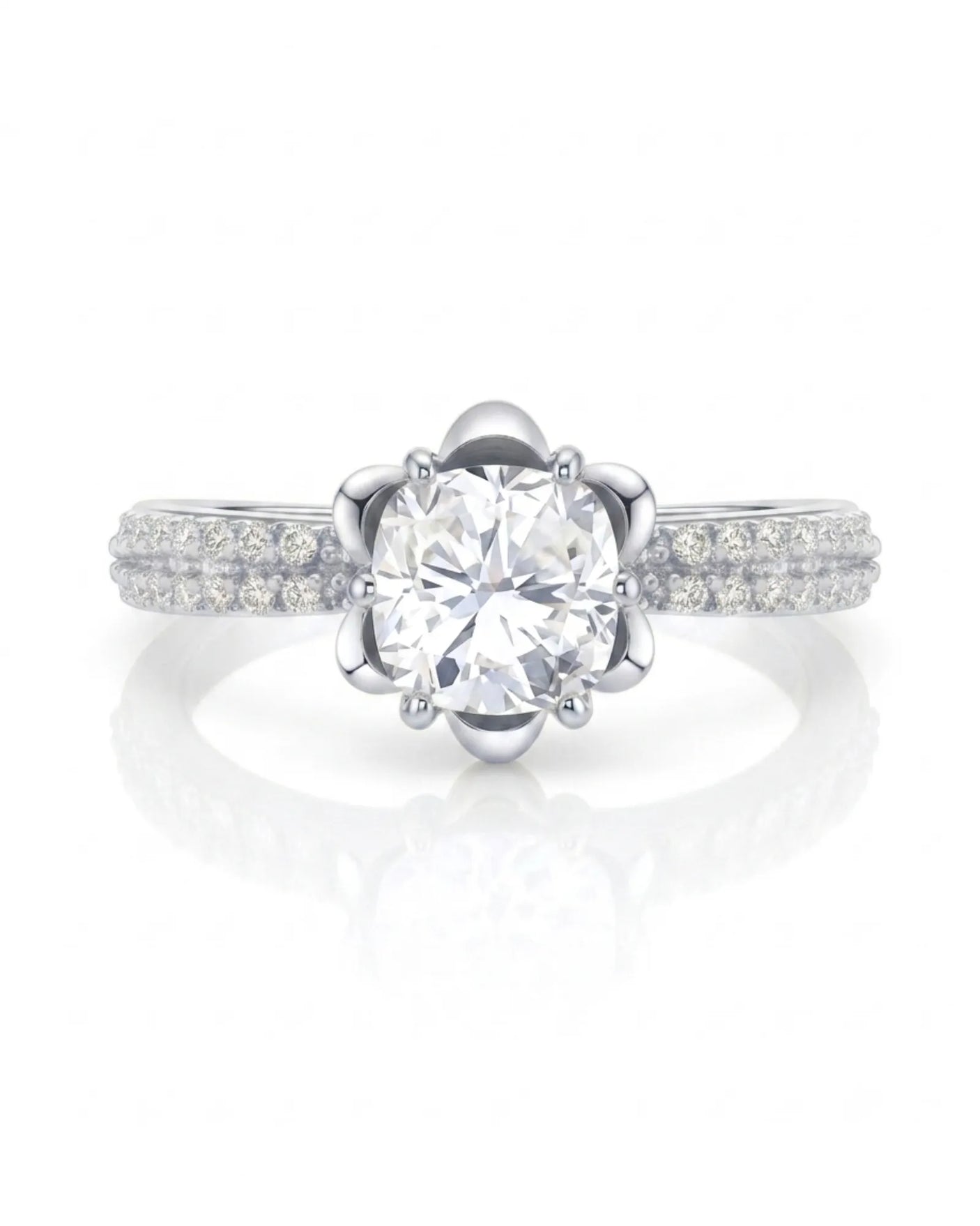LAURE • Cushion Moissanite Yellow Ring