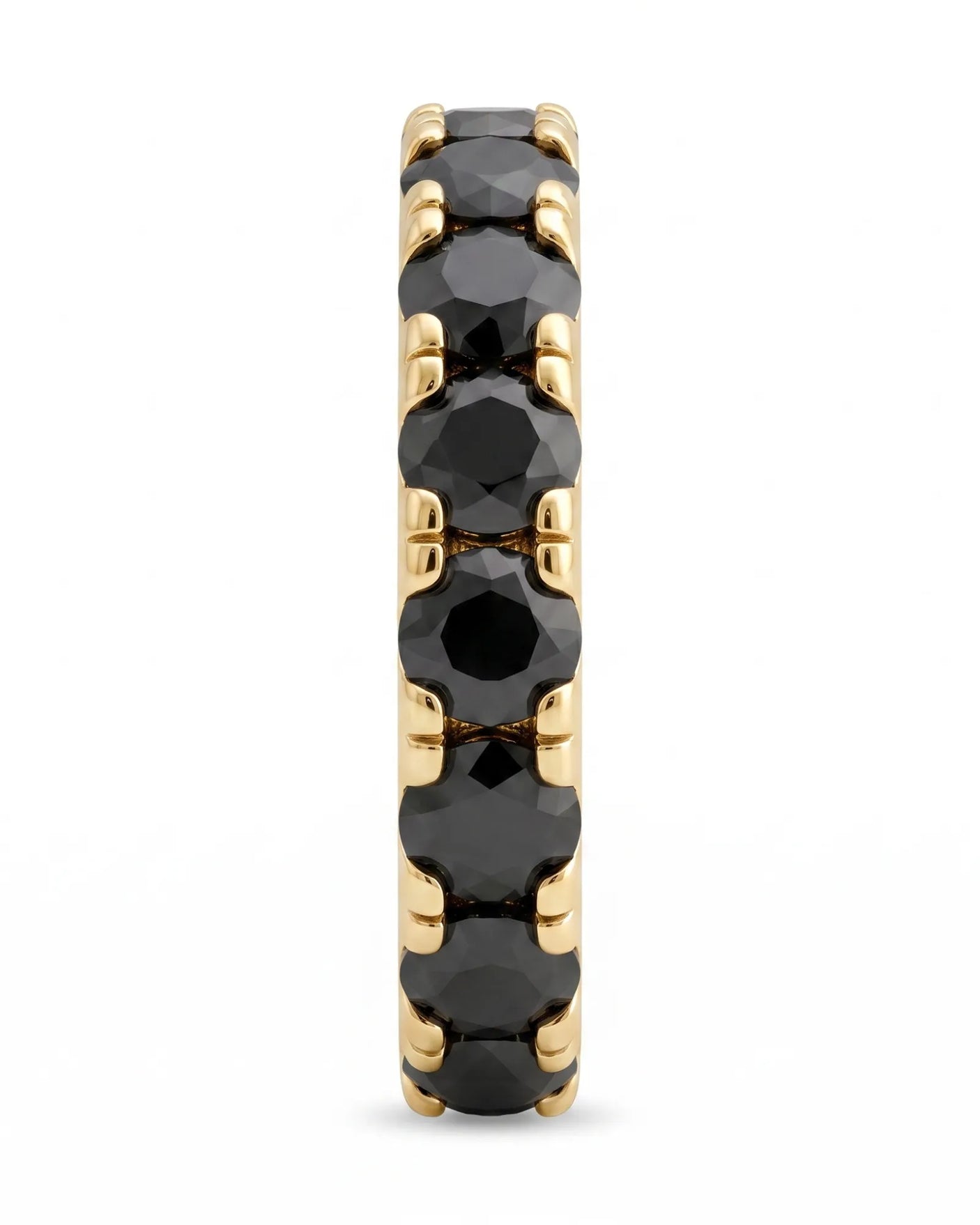 Black Natural Diamond Eternity Band