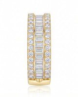 Rose Gold Eternity Band with Baguette and Round Diamonds