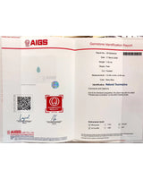 AIGS Certified Neon Blue Tourmaline measuring 8.38 × 5.55 × 3.39 mm | SARATTI
