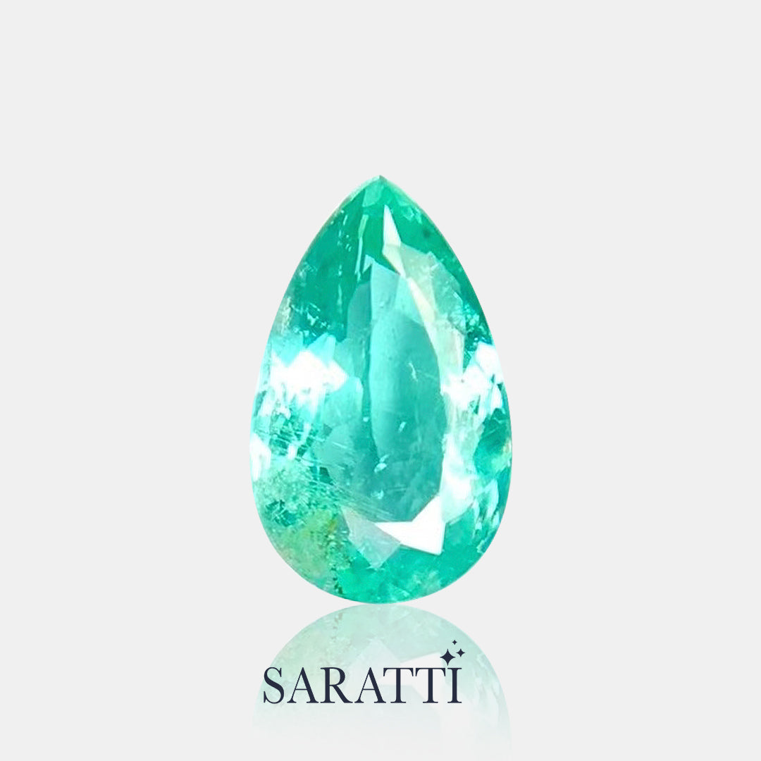 Natural Tourmaline 9.50 × 5.95 × 3.51mm Pear | SARATTI  
