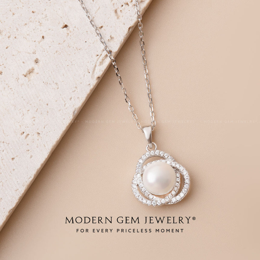 Classic Akoya Pearl Necklace | Modern Gem Jewelry