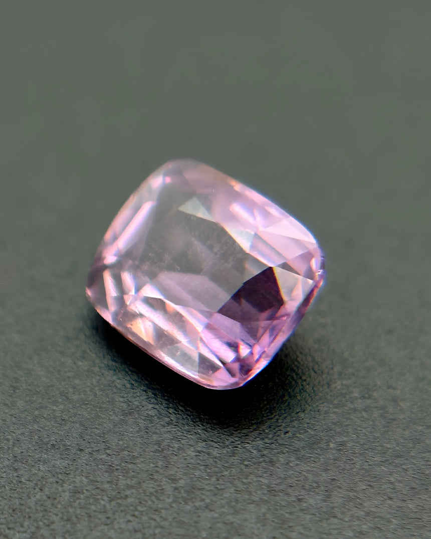 Alternate angle of 1.1ct Natural Spinel cushion cut | SARATTI