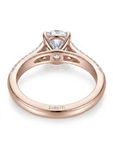 Anais oval diamond ring worn on hand in 18K rose gold | SARATTI
