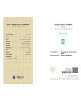 Aquamarine measuring 16.41 × 9.56 × 8.57 mm | SARATTI