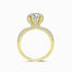 Yellow Gold Manto di Cristalli Dainty Diamond Engagement Ring | Saratti Diamonds 