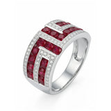 Crimson Empire – Natural Ruby & Diamond Ring