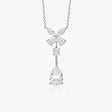 Petale de Lumière diamond pendant necklace in platinum | SARATTI