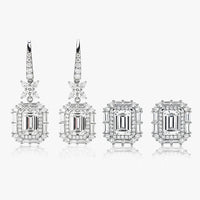 FROSTED EMERALD 「 Lab Diamond Stud Earrings · Hoop Earrings 」