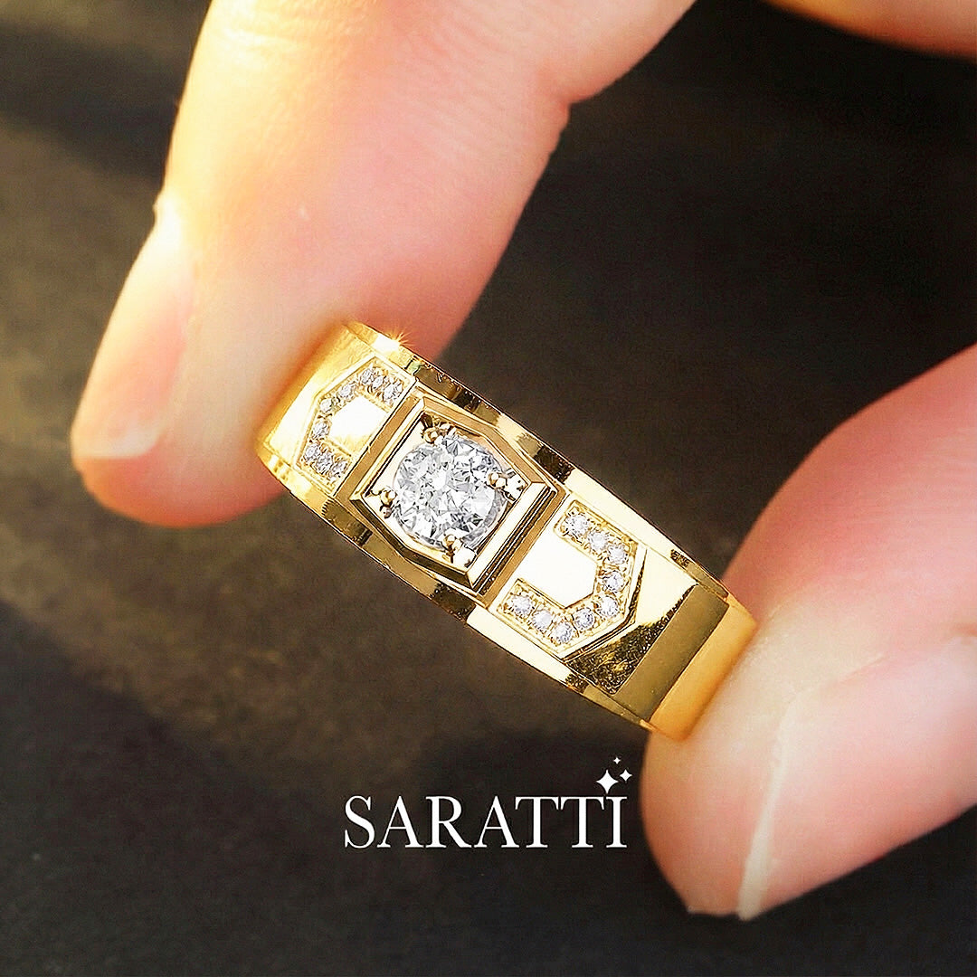 Art Deco Escalade Diamond Ring
