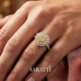 Rose Gold Version worn on hand | SARATTI
