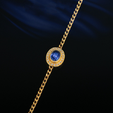 Stellar Grace – Natural Sapphire & Diamond Bracelet