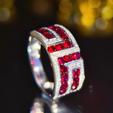 Crimson Empire – Natural Ruby & Diamond Ring