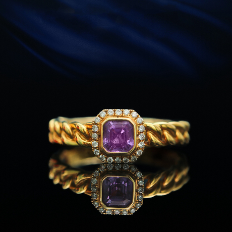 Amara – Purple Sapphire Ring