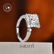 Aurora Square princess-cut diamond ring in platinum | SARATTI