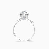 Halo Diamond Ring in White gold | Saratti