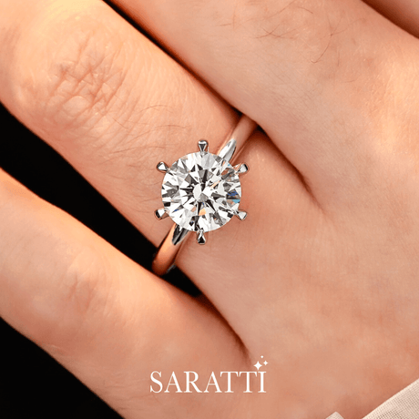 Fine luxury prong set solitaire 1 ct. natural  diamond bridal jewelry | Beila