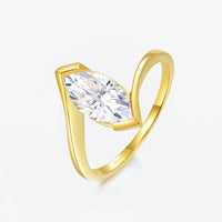 Marquise Möbius Diamond Ring